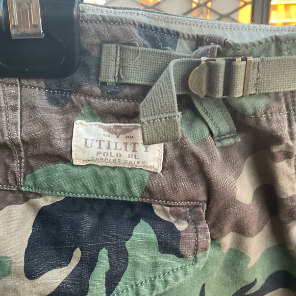 Polo Ralph Lauren Classic Fit Camo Canvas Cargo Pants - Picture 6 of 9
